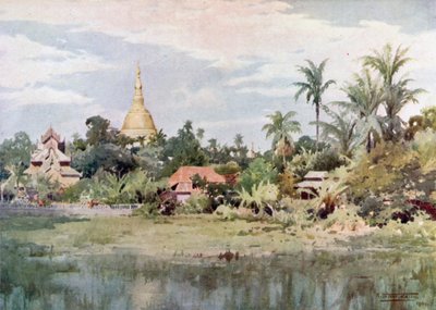 Der Shwe Dagon vom Bahan Tank von Robert George Talbot Kelly